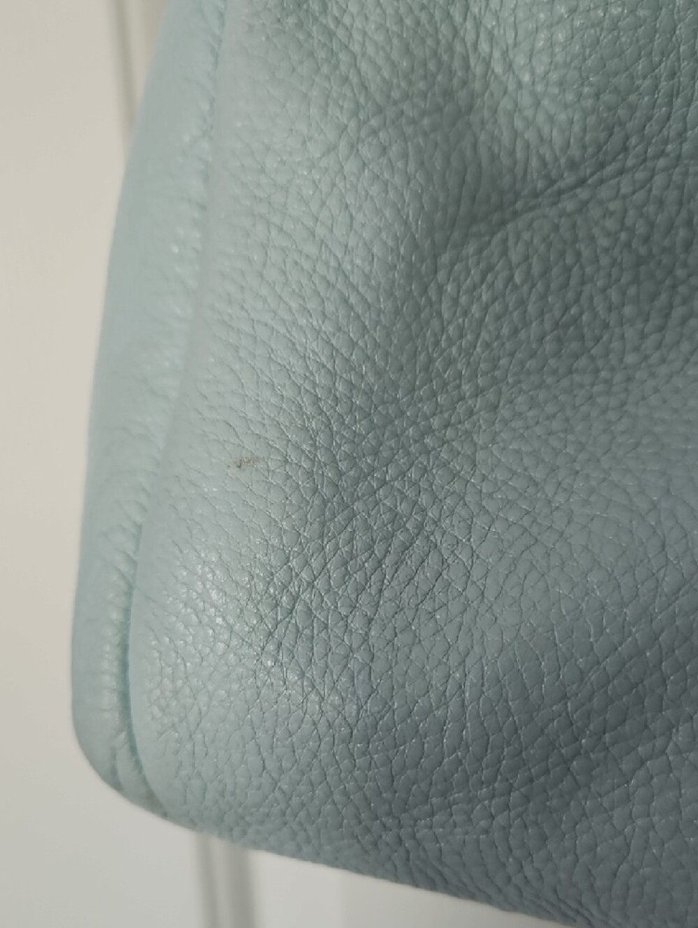 Coach Light Blue Leather Shoulder Bag - Picture 5 of 9